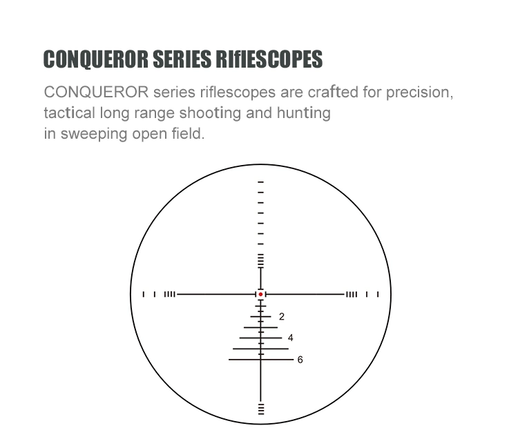 Nutrek Optics 4-24X50 Tactical Waterproof Long Range Riflescope