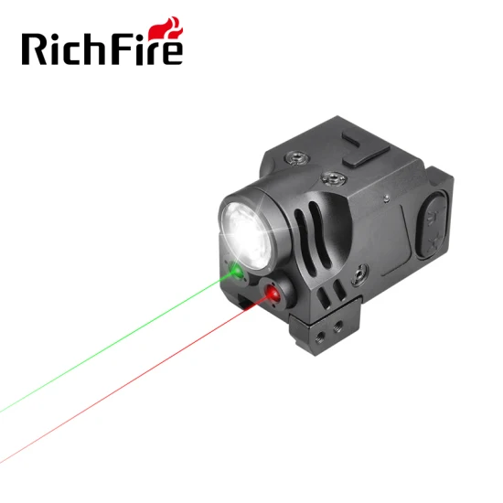 Quick Release 20mm Schiene Grün Rot Laser DOT Sight Combo Jagd Taktische Taschenlampe