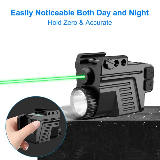450lm taktisches Taschenlampen-kompatibles Pistolen-Laservisier für großes und kompaktes Red-DOT-Zielfernrohr mit Schienenmontage